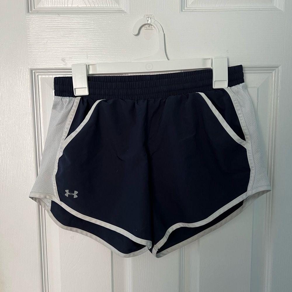 navy blue under armor shorts